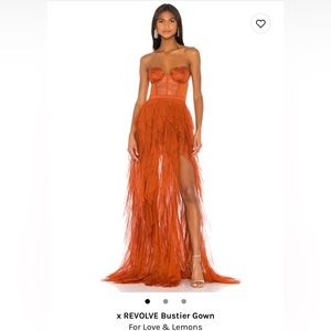 For love & lemons x Revolve Bustier Gown